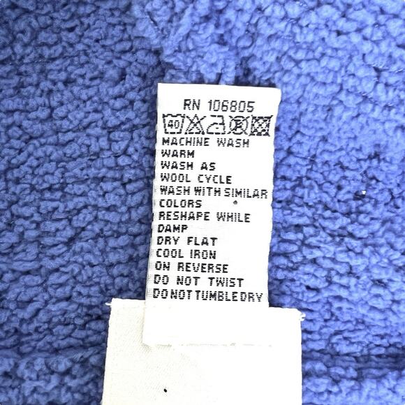 Oarsman 913 Hoodie Sweater Men Large US Navy 75 Blue Thick Knit Comfy Unisex Vtg - Picture 5 of 11